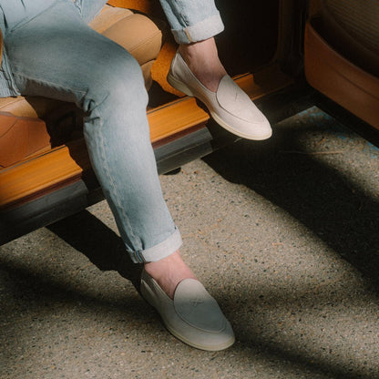 Men's Bone Suede Viaggio Loafer Men's Footwear by Del Toro Shoes – Don't Panic Shoes