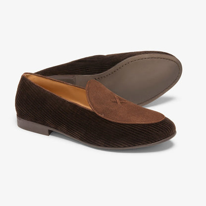 Men's Brown Corduroy Milano Loafer Men's Footwear by Del Toro Shoes – Don't Panic Shoes