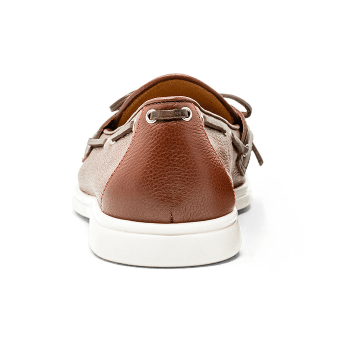 Men's Brown Pebbled Leather Barca Yacht Loafer Men's Footwear by Del Toro Shoes – Don't Panic Shoes