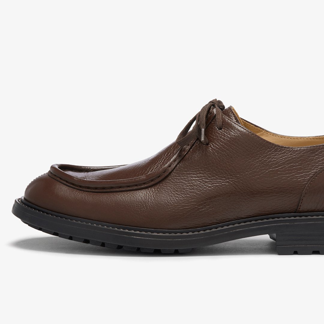 Men's Brown Pebbled Leather Tuscan Moc Boot Men's Footwear by Del Toro Shoes – Don't Panic Shoes