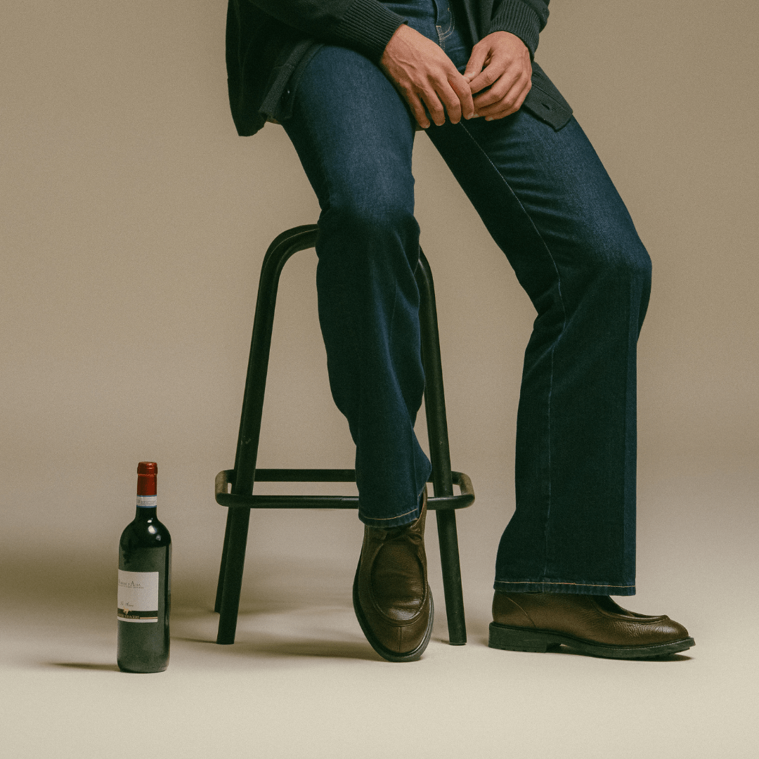 Men's Brown Pebbled Leather Tuscan Moc Boot Men's Footwear by Del Toro Shoes – Don't Panic Shoes