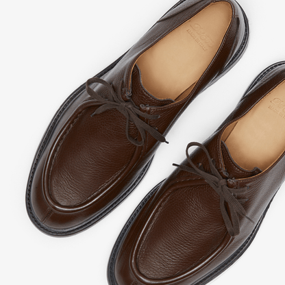 Men's Brown Pebbled Leather Tuscan Moc Boot Men's Footwear by Del Toro Shoes – Don't Panic Shoes