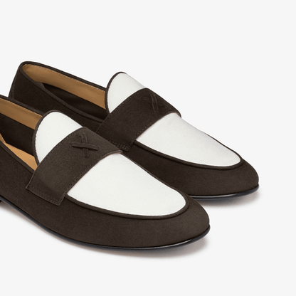 Men's Brown Suede And White Canvas Centesimo Men's Footwear by Del Toro Shoes – Don't Panic Shoes