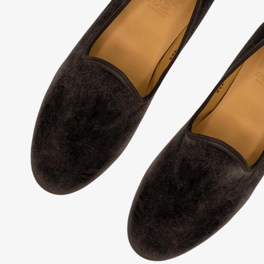 Men's Brown Velvet Slipper Ii Men's Footwear by Del Toro Shoes – Don't Panic Shoes