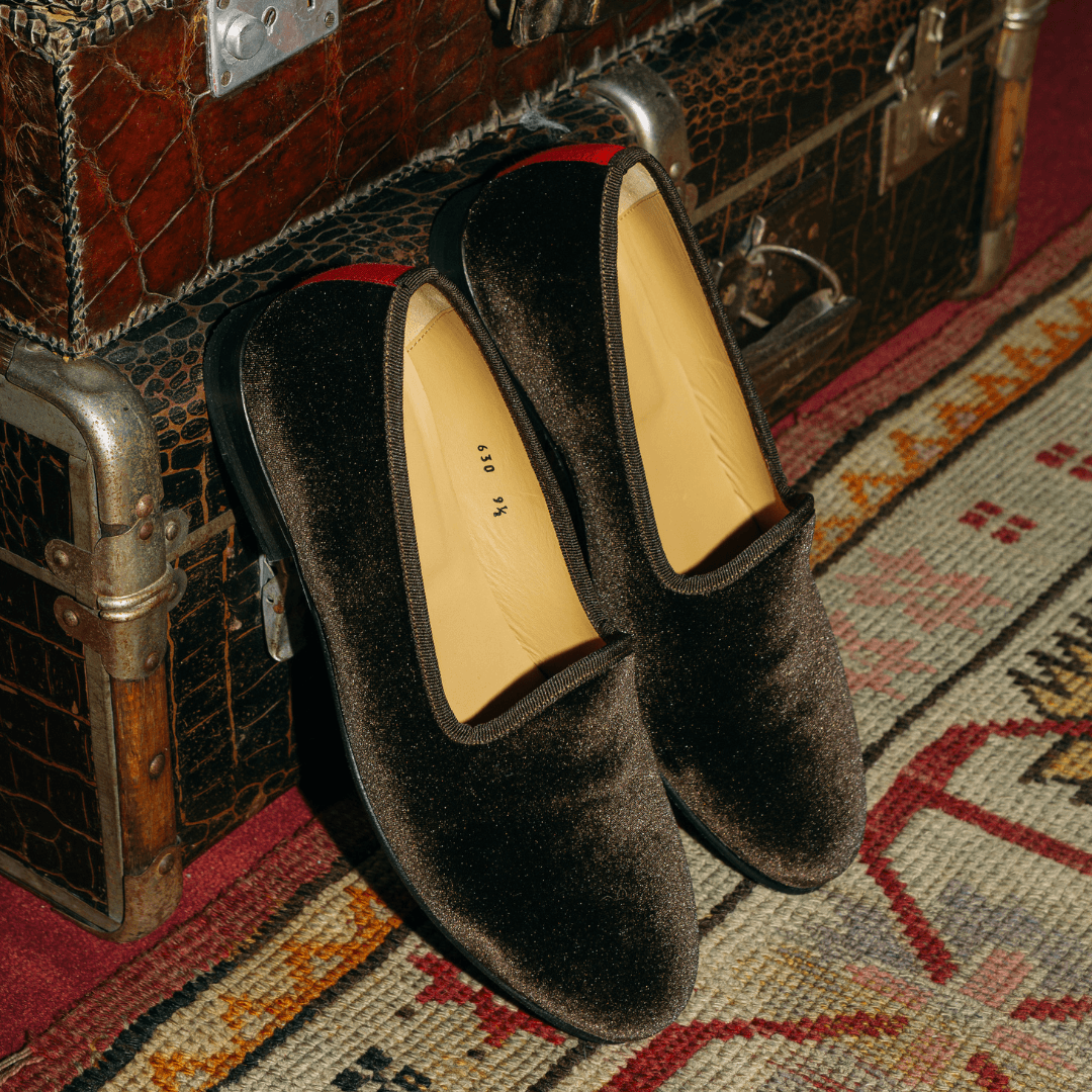 Men's Brown Velvet Slipper Ii Men's Footwear by Del Toro Shoes – Don't Panic Shoes