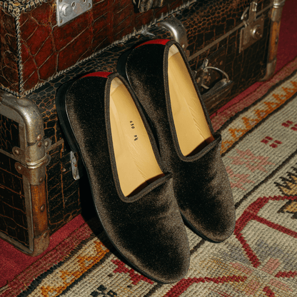 Men's Brown Velvet Slipper Ii Men's Footwear by Del Toro Shoes – Don't Panic Shoes