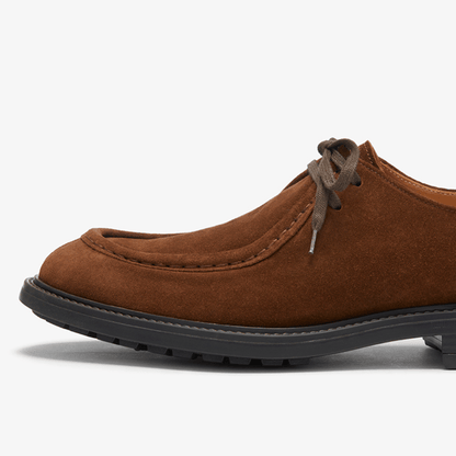 Men's Chestnut Suede Tuscan Moc Boot Men's Footwear by Del Toro Shoes – Don't Panic Shoes
