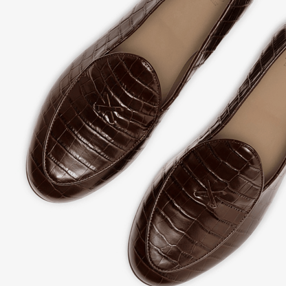 Men's Chocolate Full Croc Milano Loafer Men's Footwear by Del Toro Shoes – Don't Panic Shoes