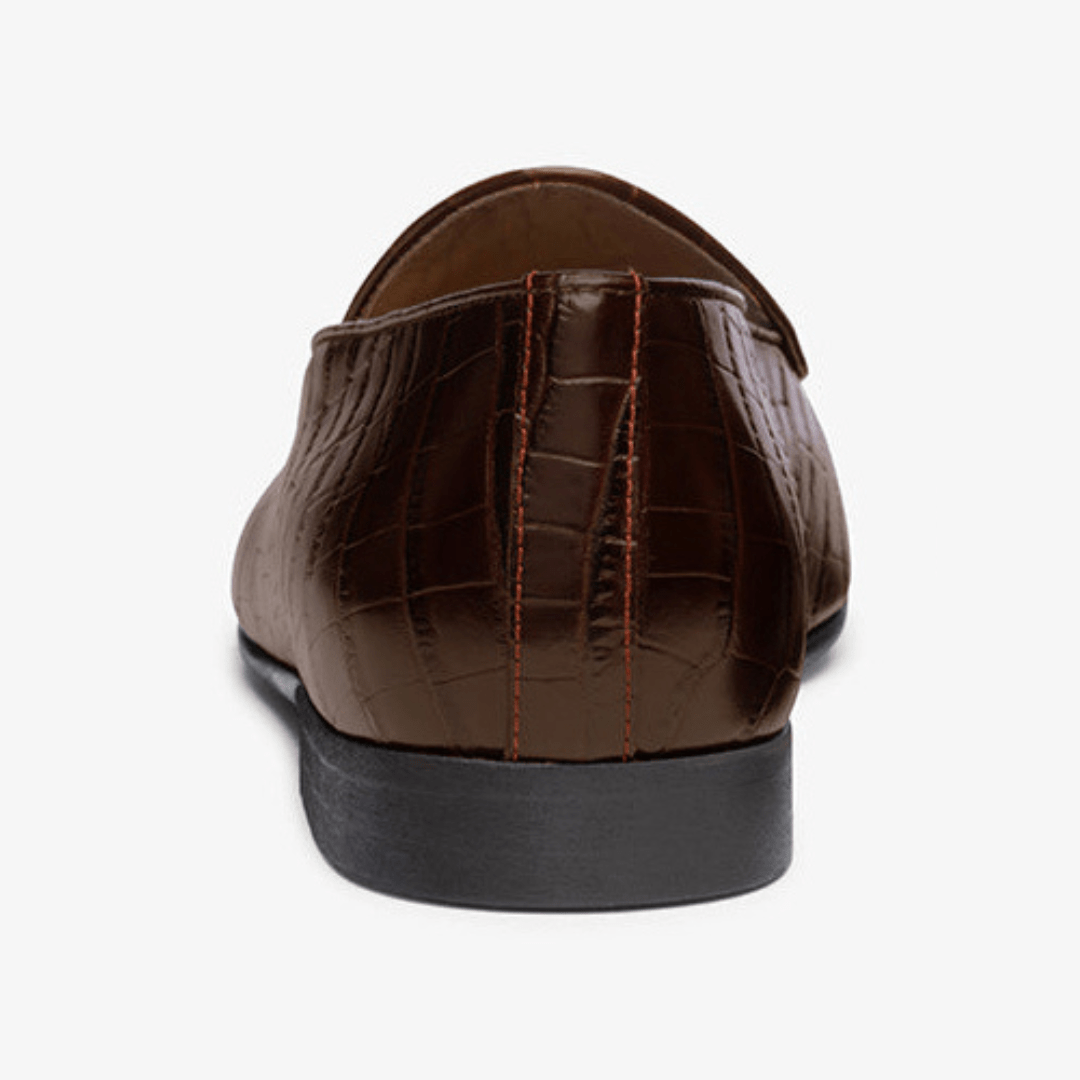 Men's Chocolate Full Croc Milano Loafer Men's Footwear by Del Toro Shoes – Don't Panic Shoes