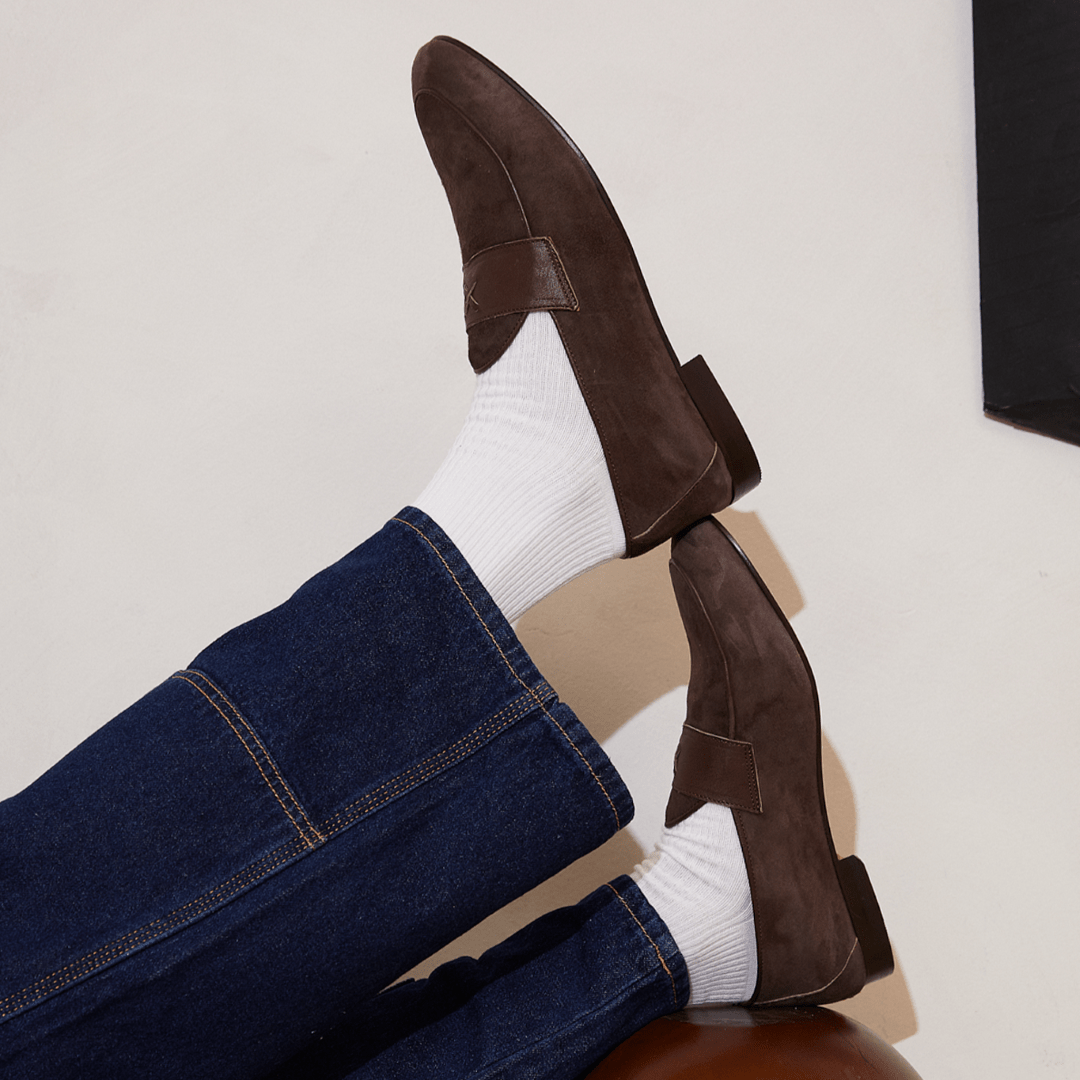 Men's Chocolate Suede Centesimo Men's Footwear by Del Toro Shoes – Don't Panic Shoes