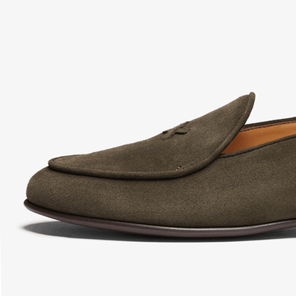 Men's Chocolate Suede Milano Loafer Men's Footwear by Del Toro Shoes – Don't Panic Shoes