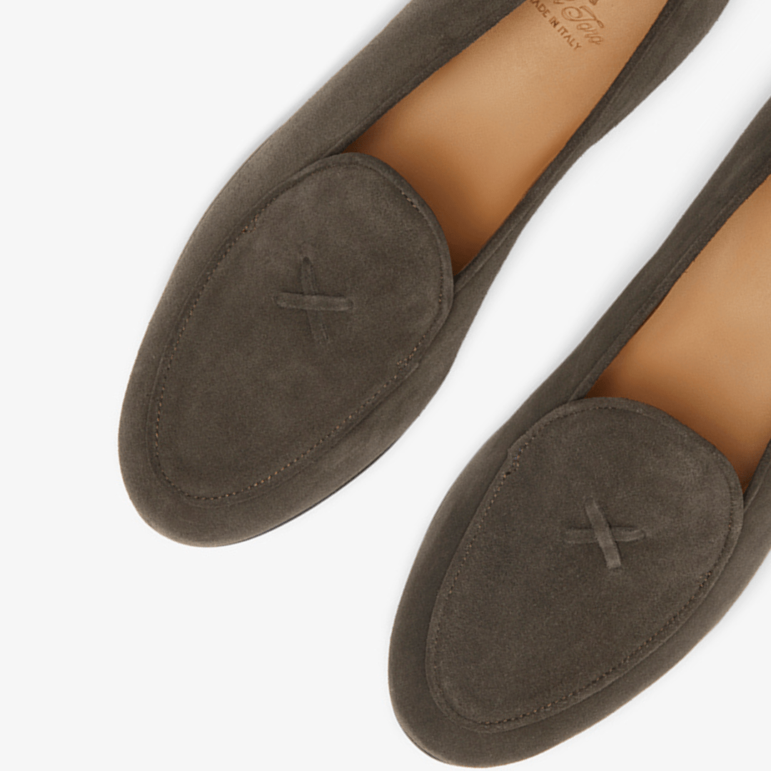 Men's Chocolate Suede Milano Loafer Men's Footwear by Del Toro Shoes – Don't Panic Shoes