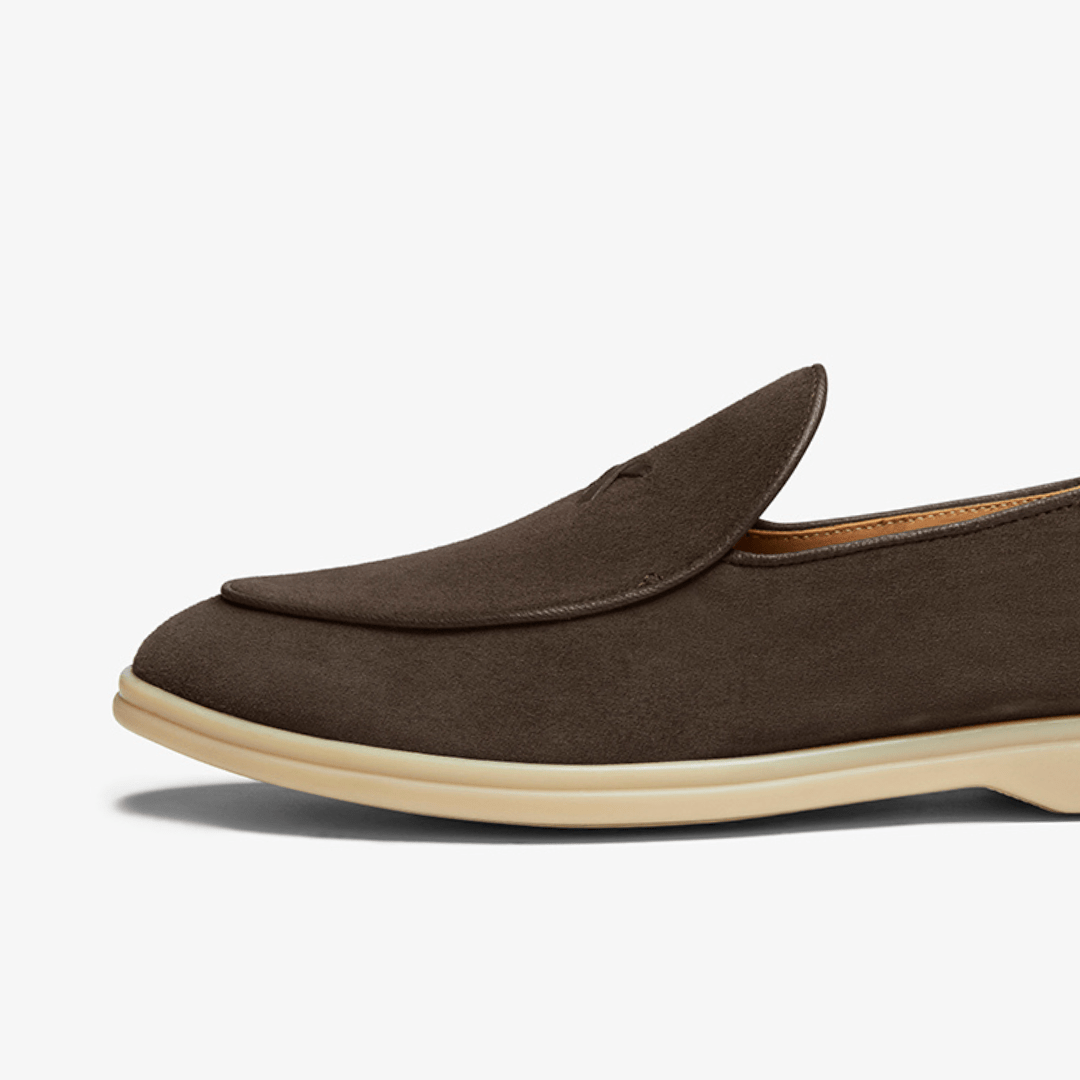 Men's Chocolate Suede Viaggio Loafer Men's Footwear by Del Toro Shoes – Don't Panic Shoes