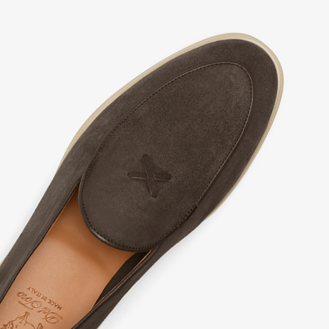 Men's Chocolate Suede Viaggio Loafer Men's Footwear by Del Toro Shoes – Don't Panic Shoes