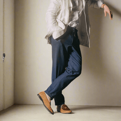 Men's Cognac Croc Milano Loafer Men's Footwear by Del Toro Shoes – Don't Panic Shoes