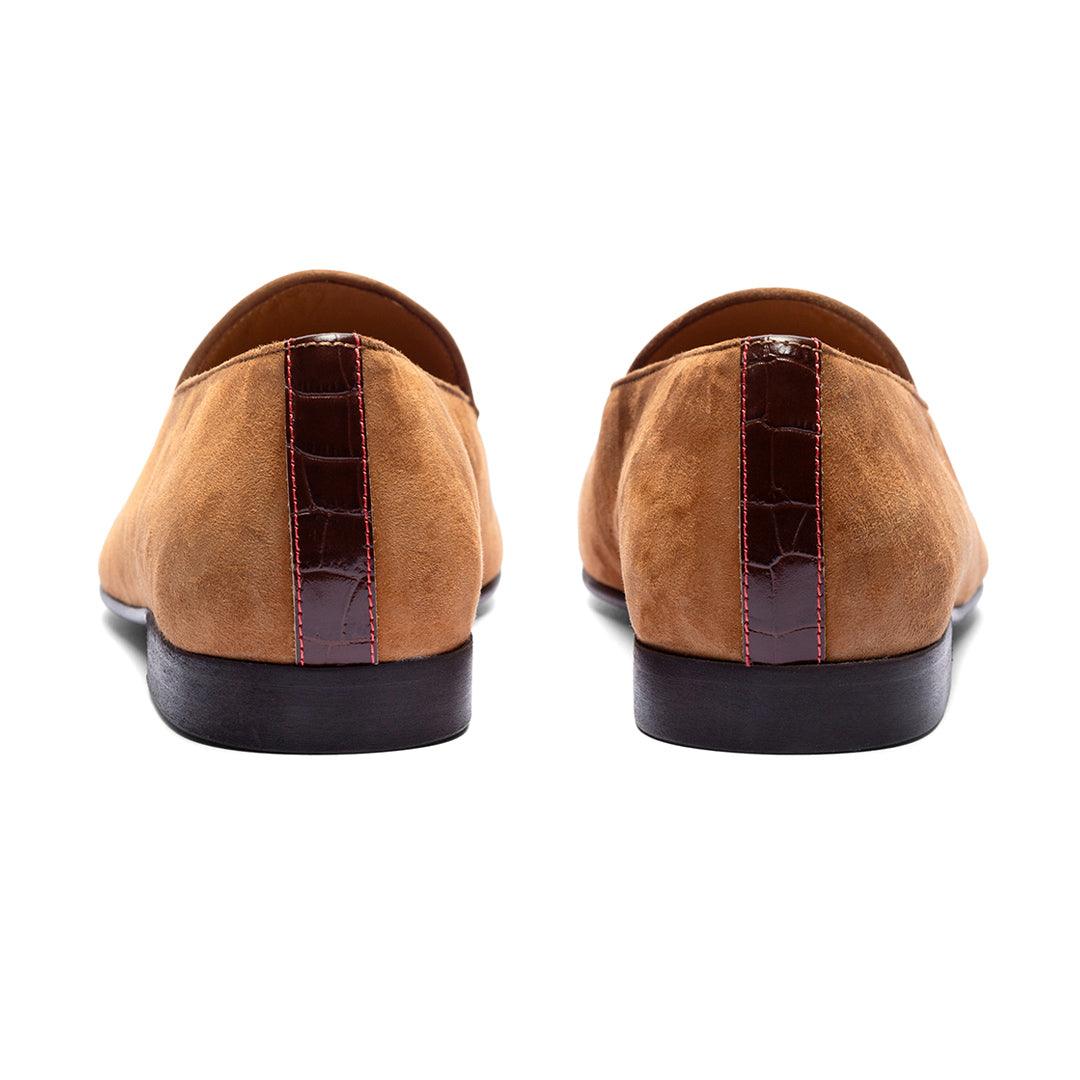 Men's Cognac Croc Milano Loafer Men's Footwear by Del Toro Shoes – Don't Panic Shoes