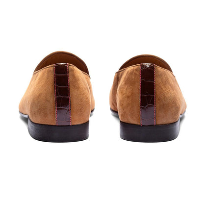 Men's Cognac Croc Milano Loafer Men's Footwear by Del Toro Shoes – Don't Panic Shoes