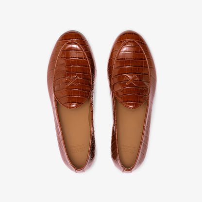Men's Cognac Full Croc Milano Loafer Men's Footwear by Del Toro Shoes – Don't Panic Shoes