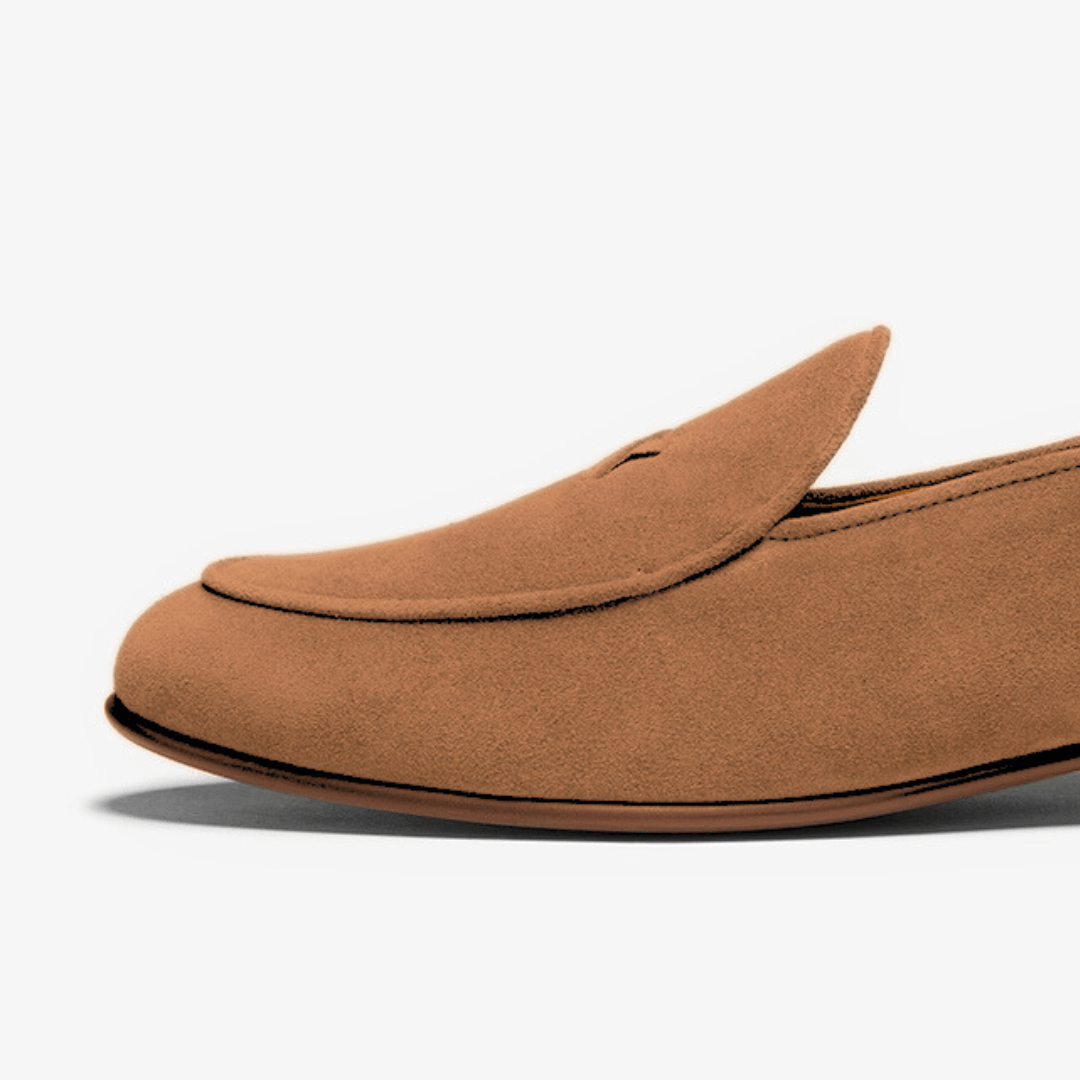 Men's Cognac Suede Milano Loafer Men's Footwear by Del Toro Shoes – Don't Panic Shoes