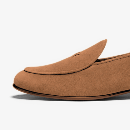 Men's Cognac Suede Milano Loafer Men's Footwear by Del Toro Shoes – Don't Panic Shoes