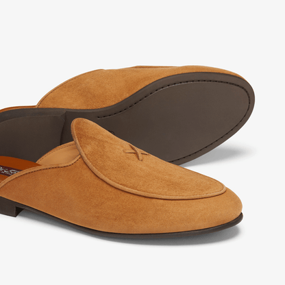 Men's Cognac Suede Milano Mule Men's Footwear by Del Toro Shoes – Don't Panic Shoes