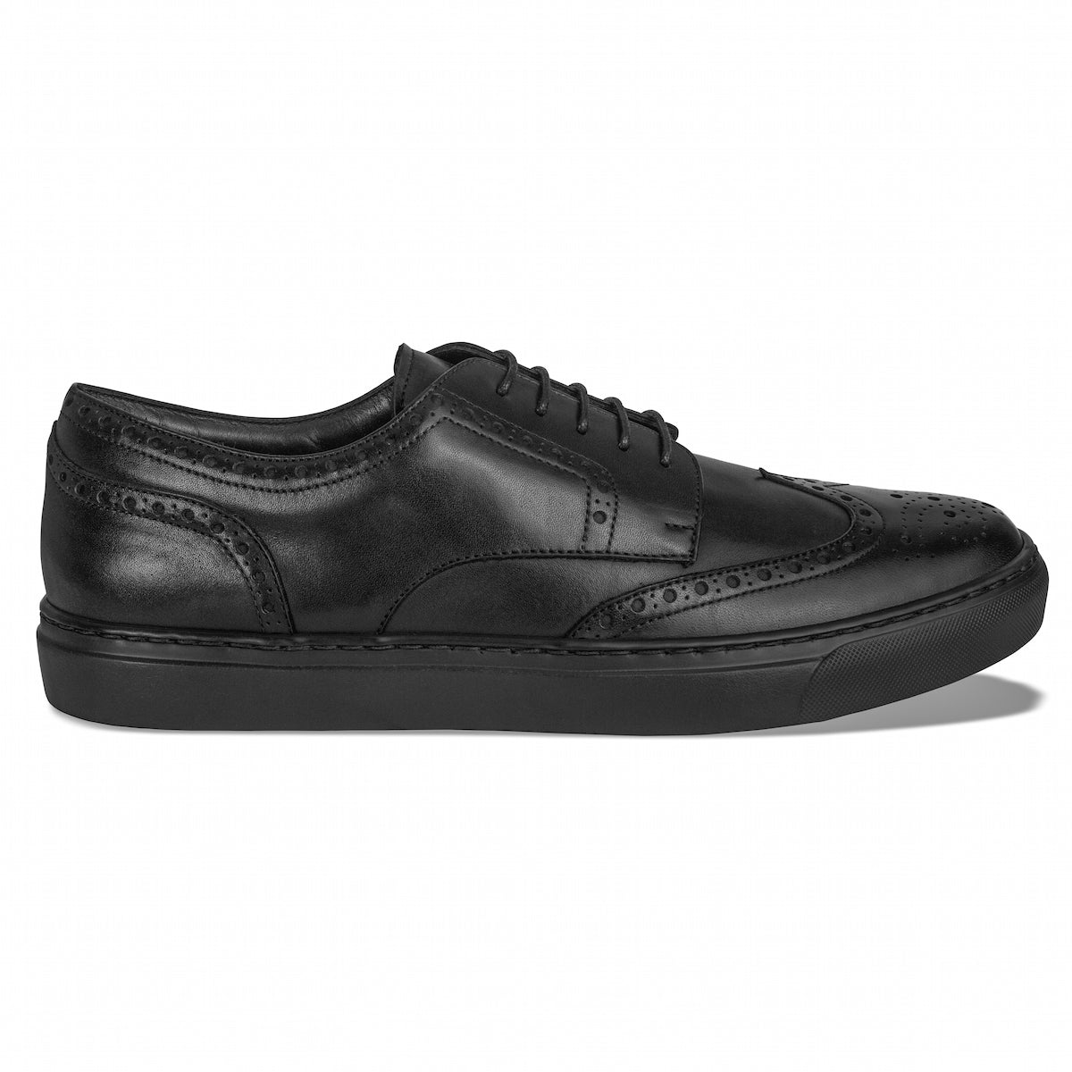 Men's Don Giovanni Wingtips - Black Men's Sneakers by Mocalmo – Don't Panic Shoes