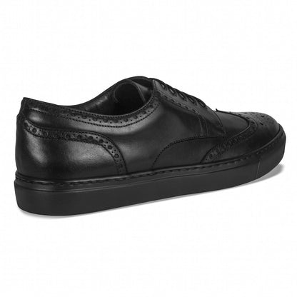Men's Don Giovanni Wingtips - Black Men's Sneakers by Mocalmo – Don't Panic Shoes