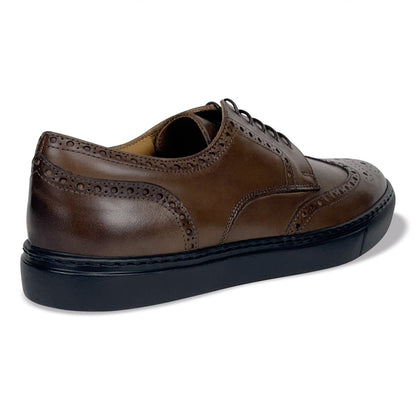 Men's Don Giovanni Wingtips - Brown Men's Sneakers by Mocalmo – Don't Panic Shoes
