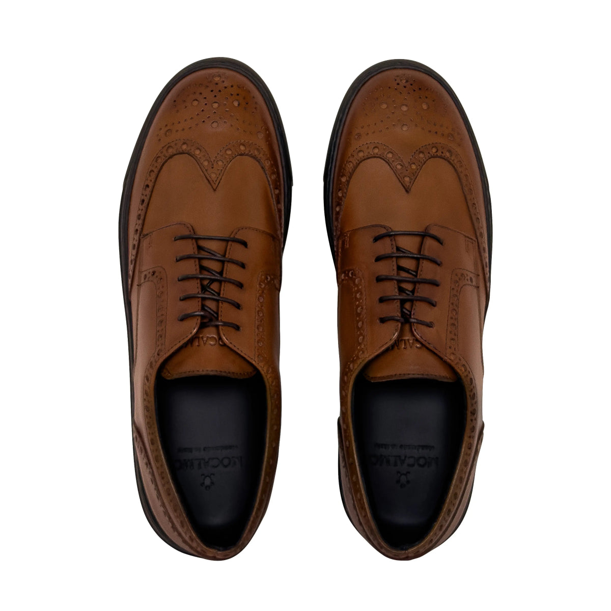 Men's Don Giovanni Wingtips - Cognac Men's Sneakers by Mocalmo – Don't Panic Shoes