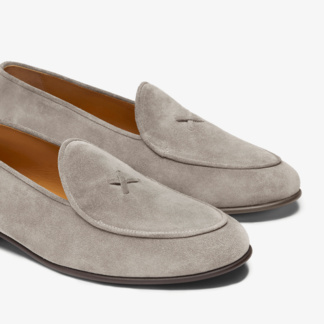 Men's Grigio Suede Milano Loafer Men's Footwear by Del Toro Shoes – Don't Panic Shoes
