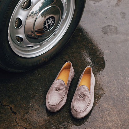 Men's Grigio Suede Milano Loafer Men's Footwear by Del Toro Shoes – Don't Panic Shoes