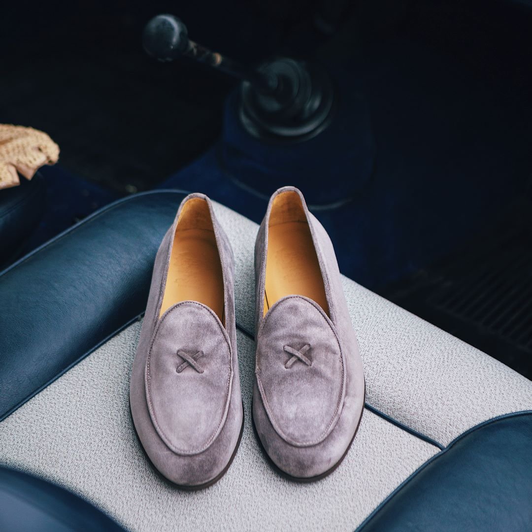 Men's Grigio Suede Milano Loafer Men's Footwear by Del Toro Shoes – Don't Panic Shoes