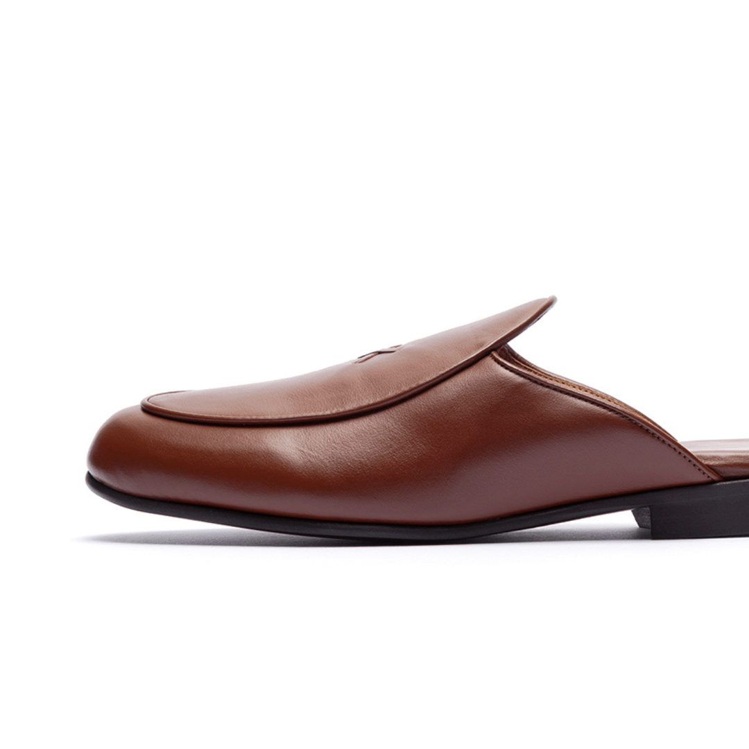 Men's Light Brown Leather Milano Mule Men's Footwear by Del Toro Shoes – Don't Panic Shoes