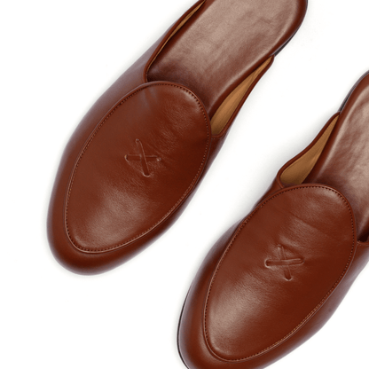 Men's Light Brown Leather Milano Mule Men's Footwear by Del Toro Shoes – Don't Panic Shoes