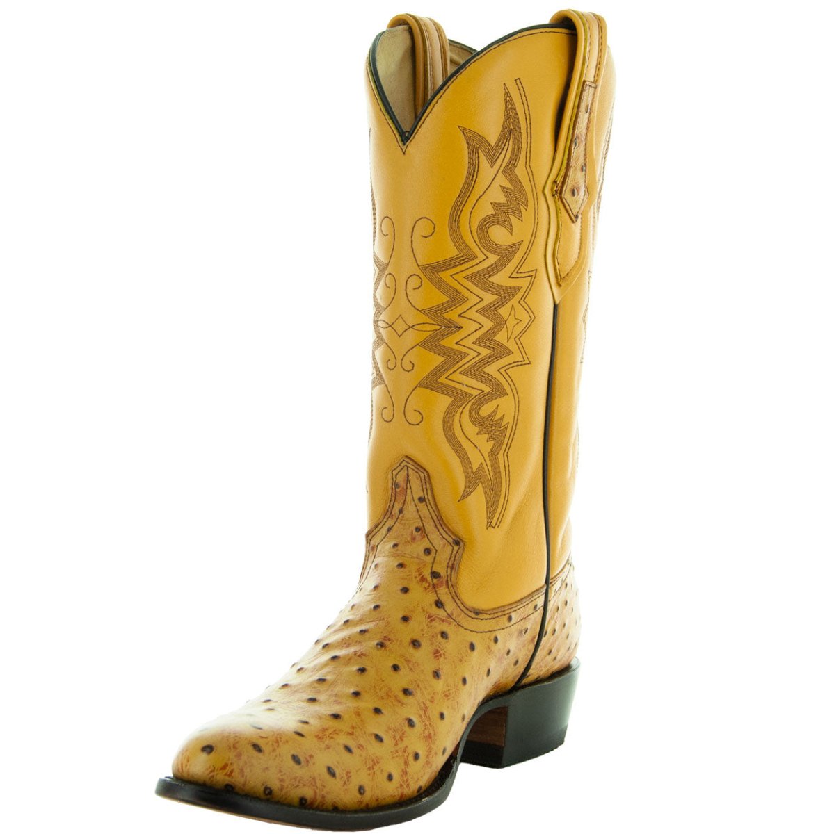 Men's Mantequilla Ostrich Print Cowboy Boots (H7002) Cowboy Boots by Soto Boots – Don't Panic Shoes