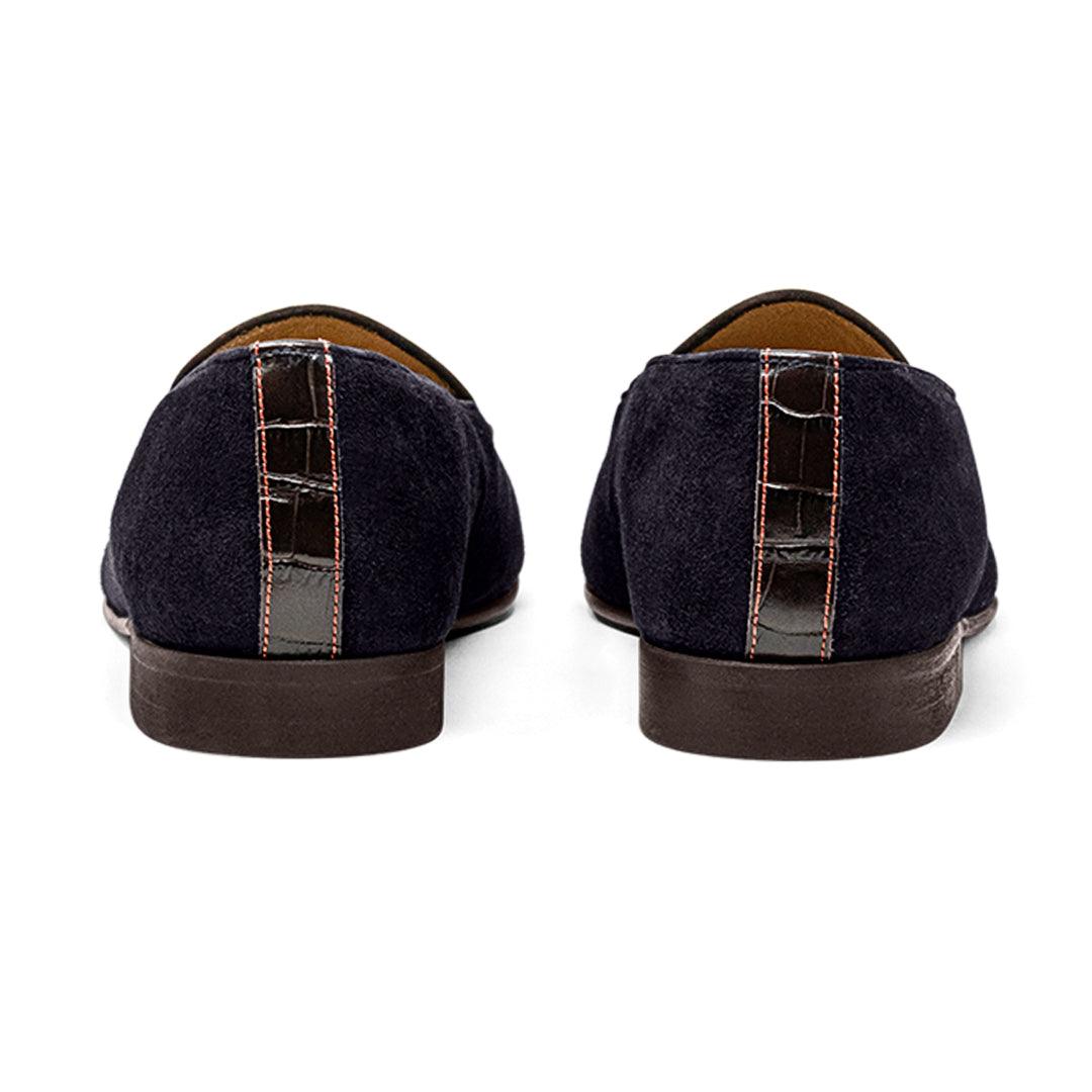 Men's Navy Croc Milano Loafer Men's Footwear by Del Toro Shoes – Don't Panic Shoes