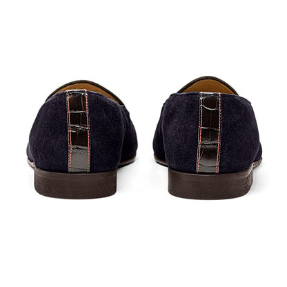 Men's Navy Croc Milano Loafer Men's Footwear by Del Toro Shoes – Don't Panic Shoes