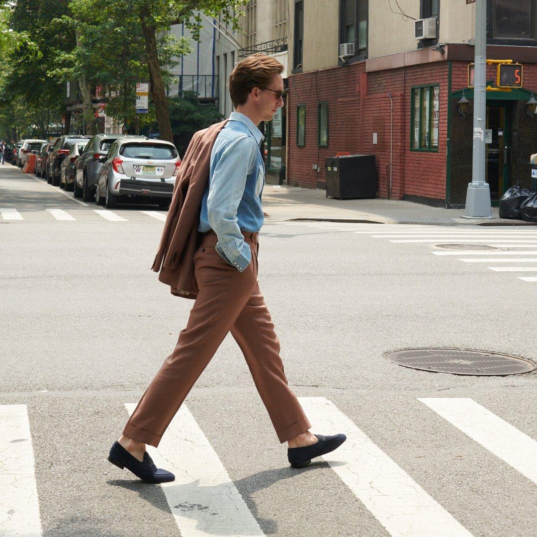 Men's Navy Suede Centesimo Men's Footwear by Del Toro Shoes – Don't Panic Shoes