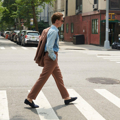 Men's Navy Suede Centesimo Men's Footwear by Del Toro Shoes – Don't Panic Shoes