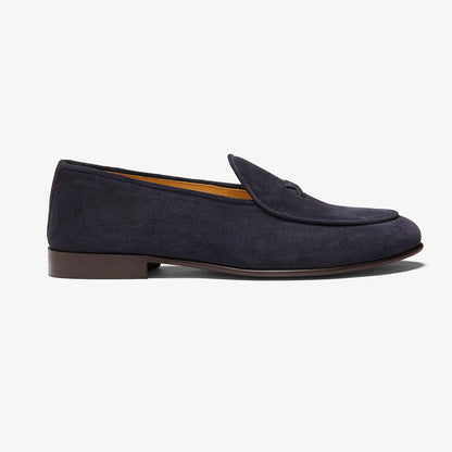 Men's Navy Suede Milano Loafer Men's Footwear by Del Toro Shoes – Don't Panic Shoes