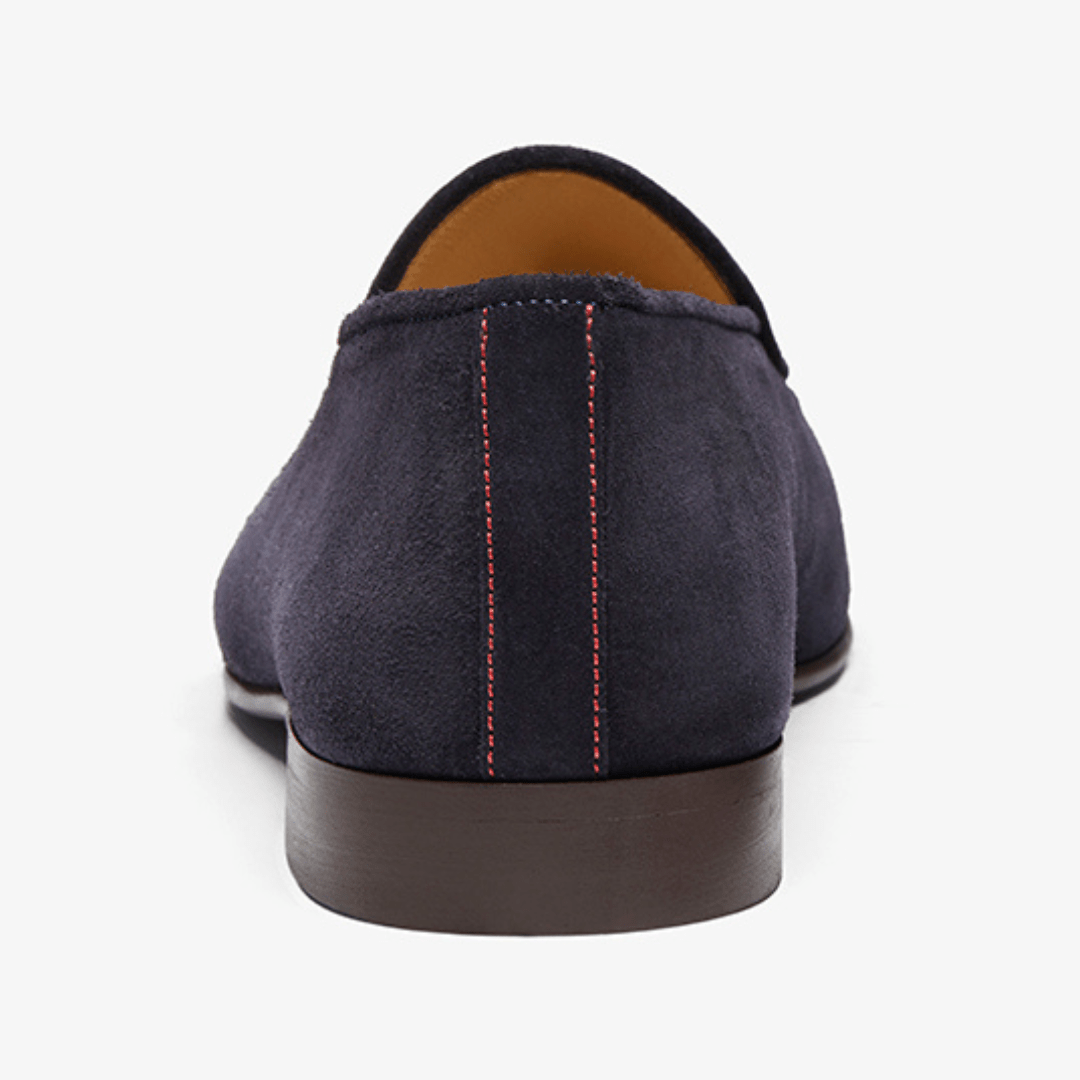 Men's Navy Suede Milano Loafer Men's Footwear by Del Toro Shoes – Don't Panic Shoes