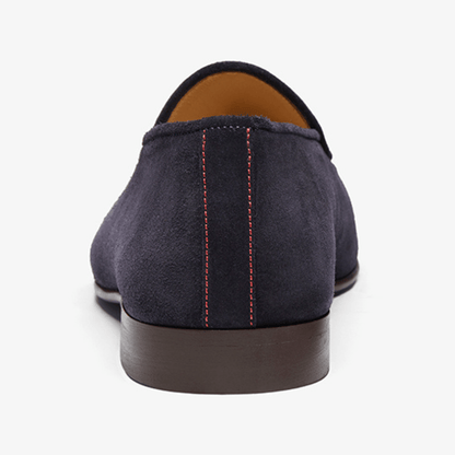 Men's Navy Suede Milano Loafer Men's Footwear by Del Toro Shoes – Don't Panic Shoes