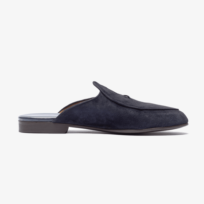 Men's Navy Suede Milano Mule Men's Footwear by Del Toro Shoes – Don't Panic Shoes