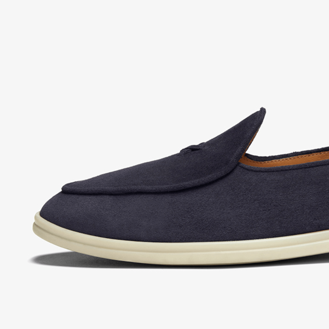Men's Navy Suede Viaggio Loafer Men's Footwear by Del Toro Shoes – Don't Panic Shoes