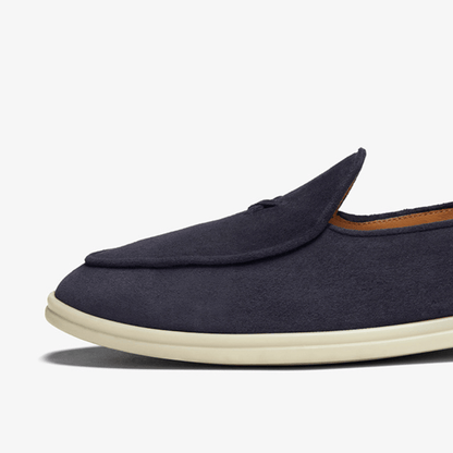 Men's Navy Suede Viaggio Loafer Men's Footwear by Del Toro Shoes – Don't Panic Shoes