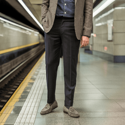 Men's Olive Grey Suede Milano Loafer Men's Footwear by Del Toro Shoes – Don't Panic Shoes