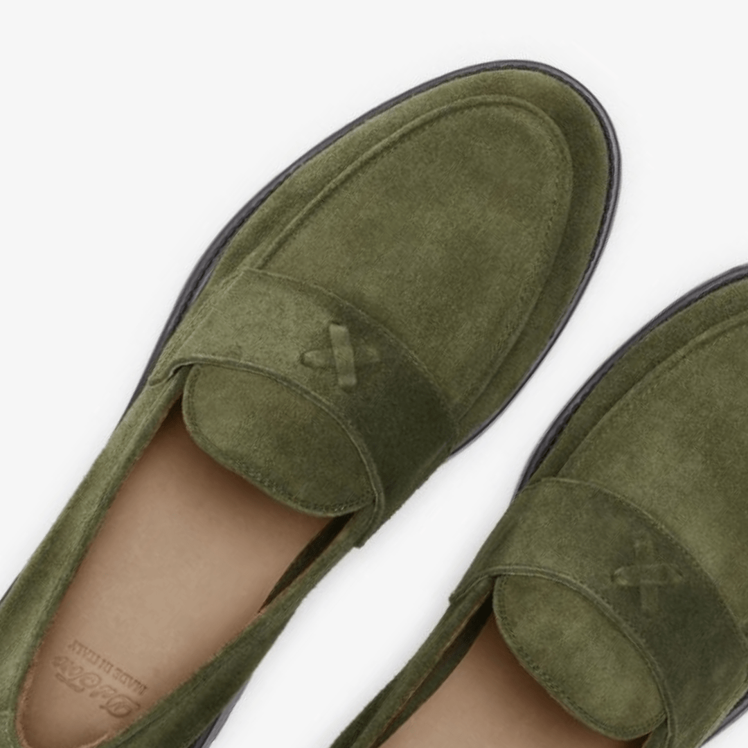Men's Olive Suede Lug Centesimo Men's Footwear by Del Toro Shoes – Don't Panic Shoes