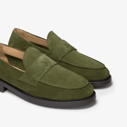 Men's Olive Suede Lug Centesimo Men's Footwear by Del Toro Shoes – Don't Panic Shoes
