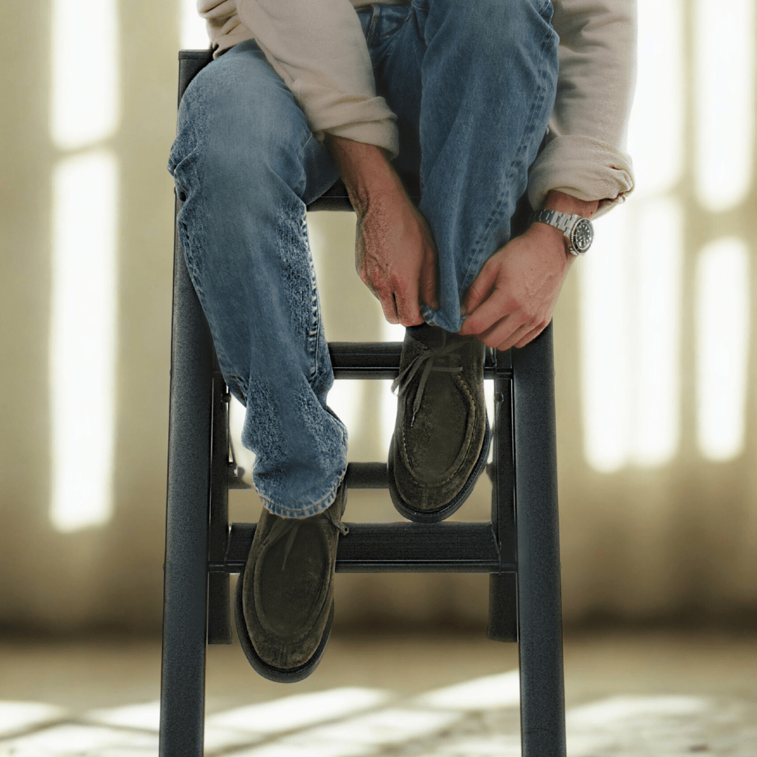 Men's Olive Suede Tuscan Moc Boot Men's Footwear by Del Toro Shoes – Don't Panic Shoes