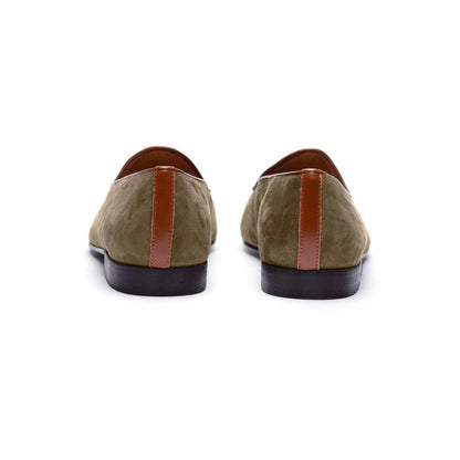 Men's Olive Textured Tan Milano Loafer Men's Footwear by Del Toro Shoes – Don't Panic Shoes